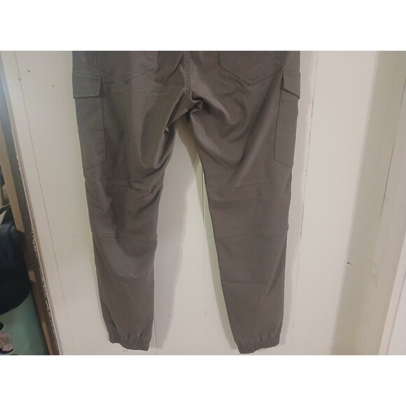 Projek Raw Pants Mens Medium Chocolate  Taper Leg Cargo Utility Casual Trousers - Picture 6 of 6